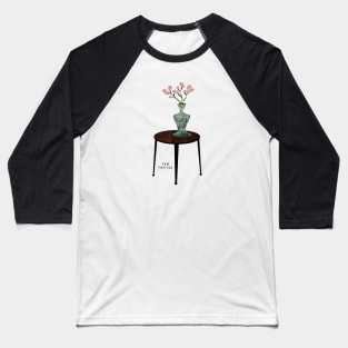 Vase on table with blooms : Baseball T-Shirt